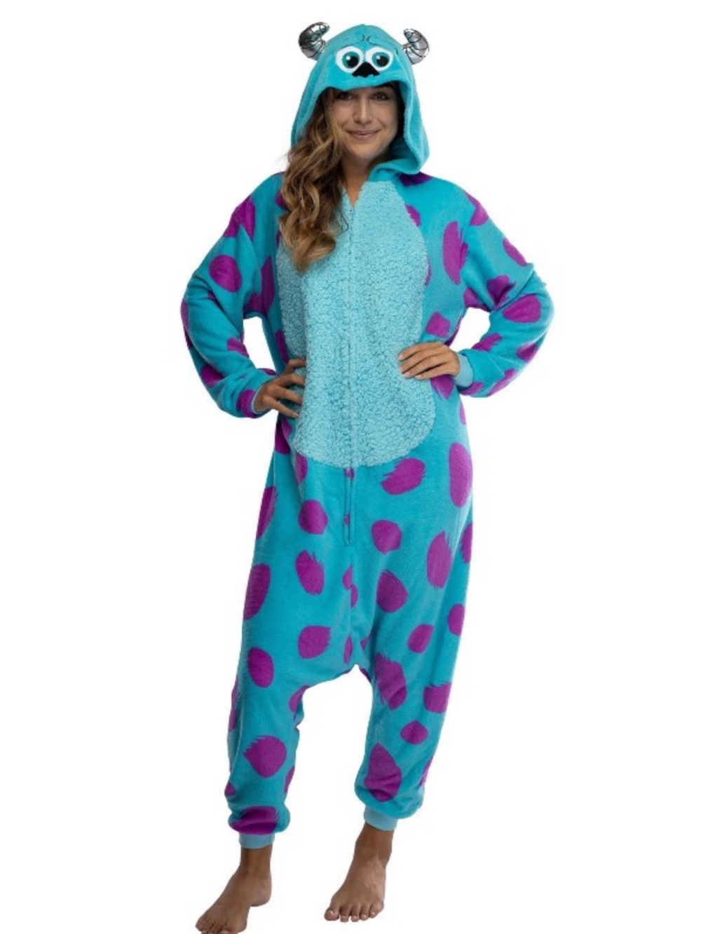 Disney Monsters Inc Unisex Adult Sulley Kigurumi Costume - L/XL